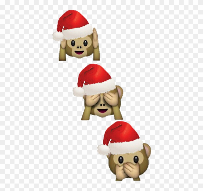 Quote, Quotes, And Transparent Image - Christmas Monkey Emoji #490678