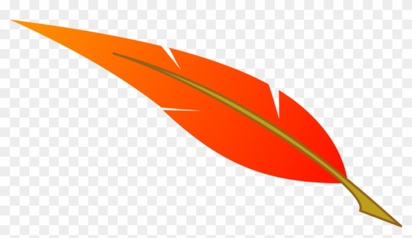 Orange Feather Clipart - Mlp Phoenix Feather #490732