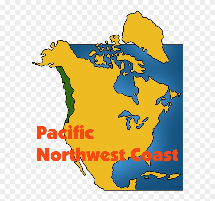 Pacific Northwest Coast Map - Pacific Northwest Coast Map #490789