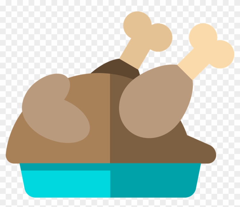 Food Fried Turkey Icon - Fried Turkey Clipart #491027