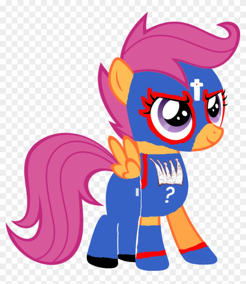 Scootaloo As Rey Mysterio By Skulluigi - Cutie Mark Crusaders Scootaloo #491037