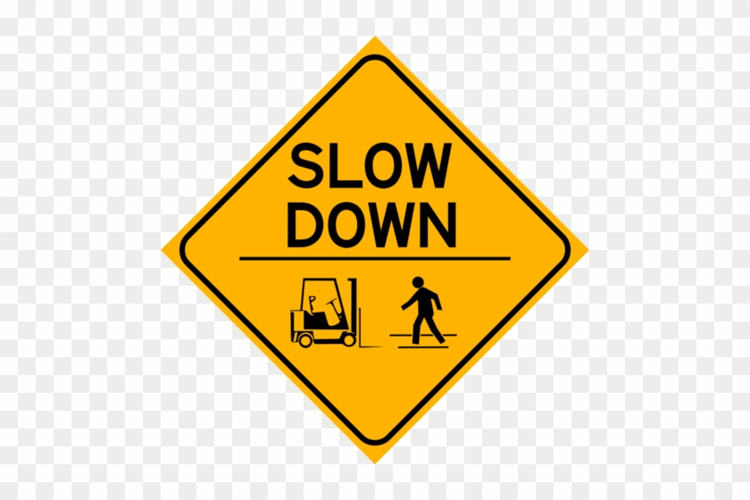 Caution - Slow Down - No Texting And Driving Signs #491039