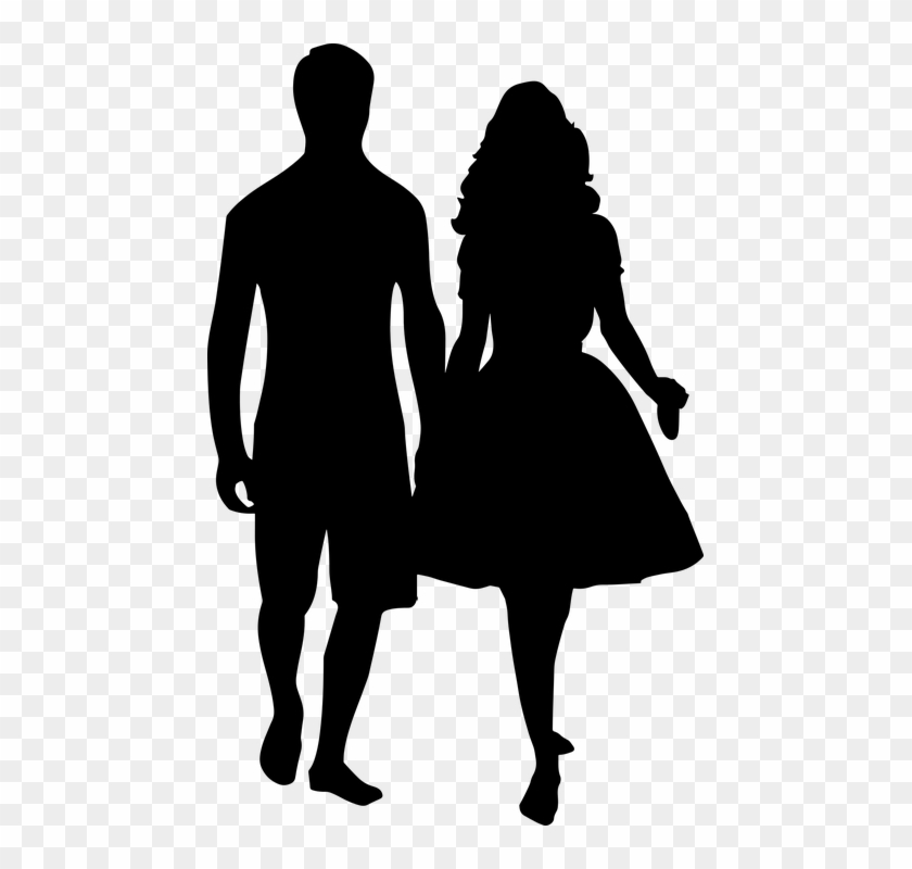 Love Couple Graphics 5, Buy Clip Art - Couple Holding Hands Silhouette #491051