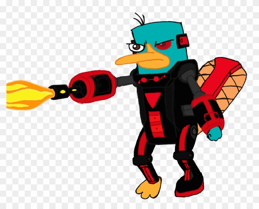 Dra-zednamun 19 19 Perry The Platypus Clipart By Redjoey1992 - Second Dimension Perry The Platupus #491083