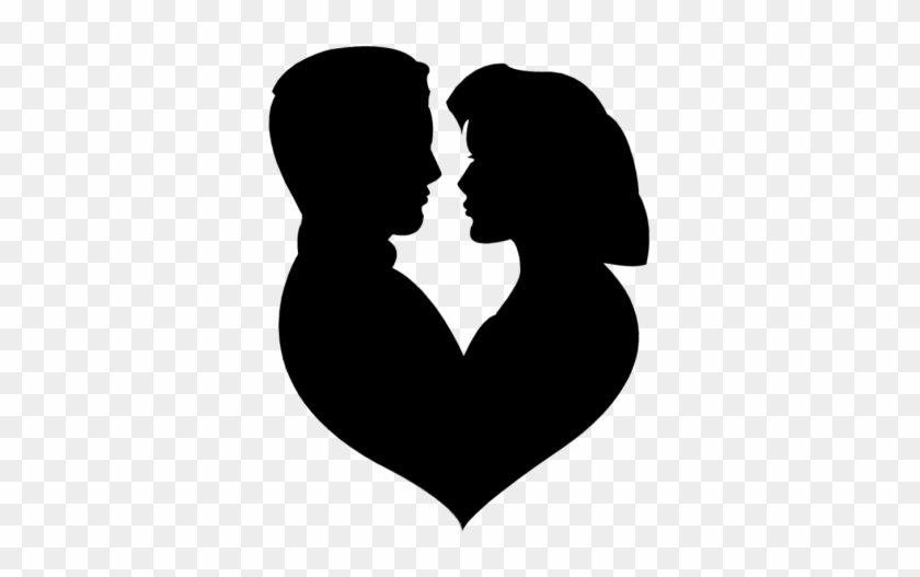 Couple In Love Clipart Clipart - Lovers Clipart Black And White #491150
