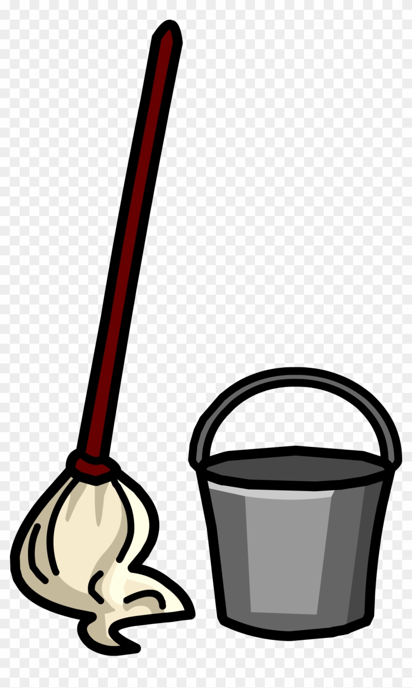 Mop & Bucket Sprite 003 - Mop And Bucket Png #491153