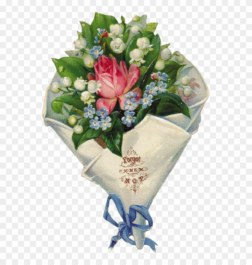 Perfect Nosegay Of Forget Me Nots, Lily Of The Valley - Bouquet #491166