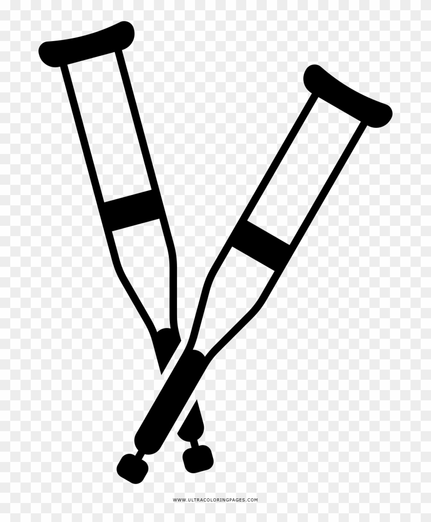 Crutches Coloring Page Ultra Coloring Pages Ice Coloring - Muleta Para Colorear #491225