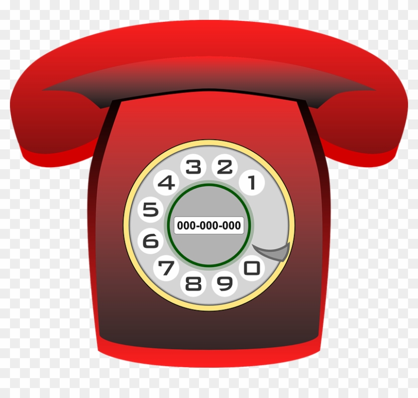 Red Rotary Telephone Clip Art At Clker Com Vector Clip - Ways Of Communication Today #491350