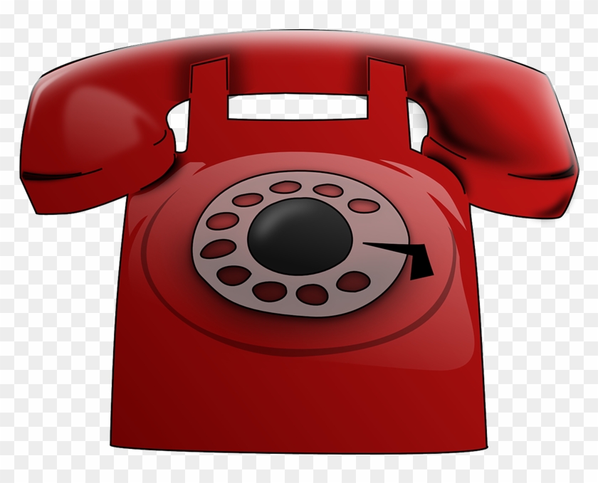 Telephone Free To Use Clip Art - Red Telephone Clip Art #491360