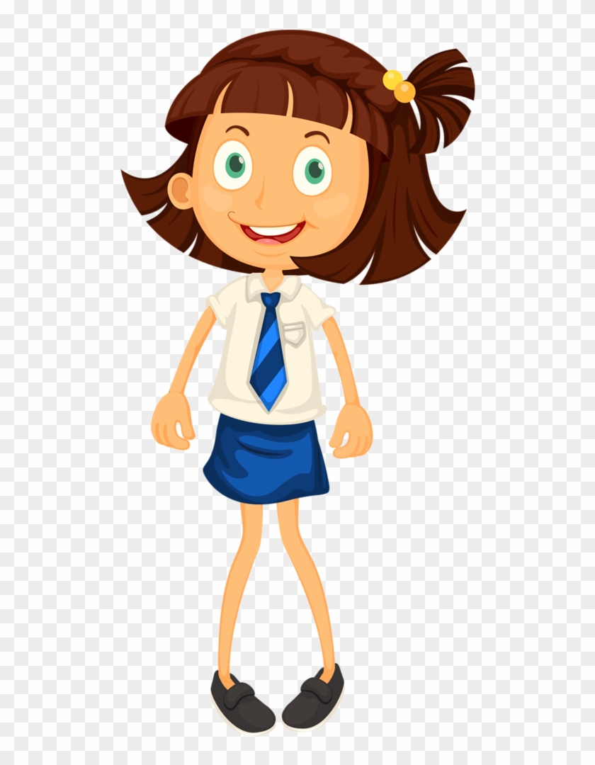 Escola & Formatura - Cartoon Girl Images In School Uniform #491545