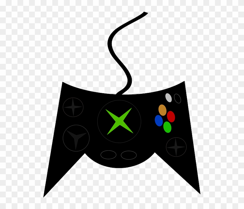 Computer, Box, Video, Controller, Silhouette - Video Game Controller Clip Art #491566