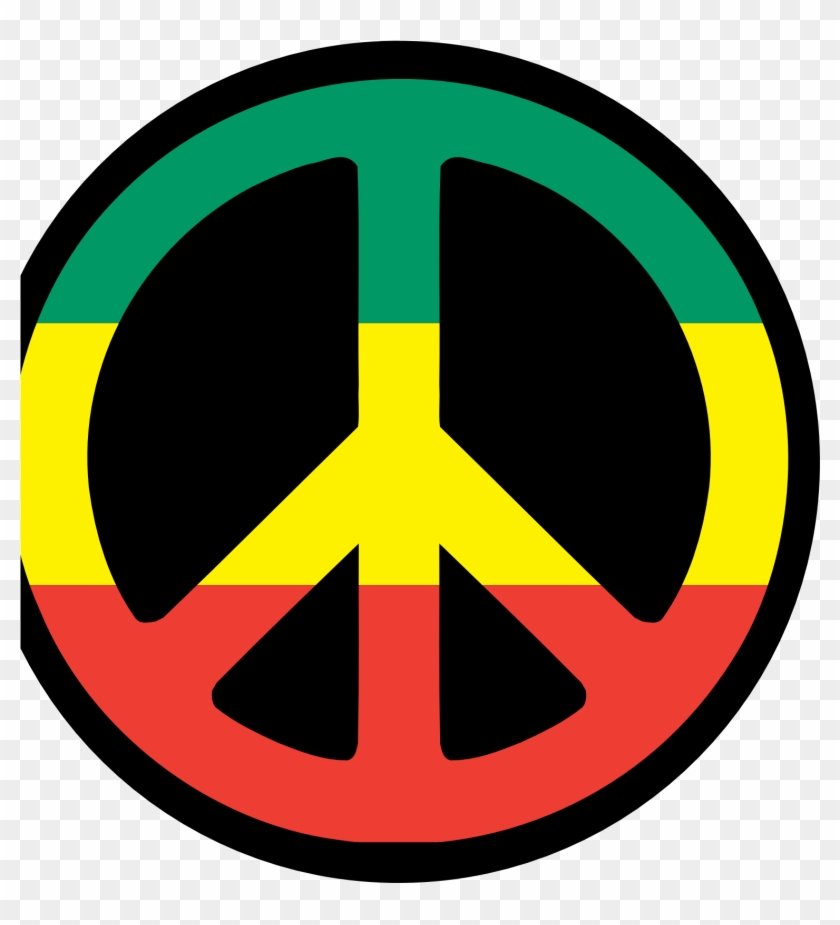 Weed Clipart Peace - Peace And Love Rasta #491618