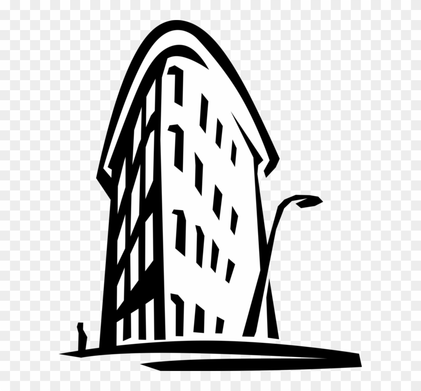 Vector Illustration Of Flatiron Building Ground-breaking - Real Estate #491653