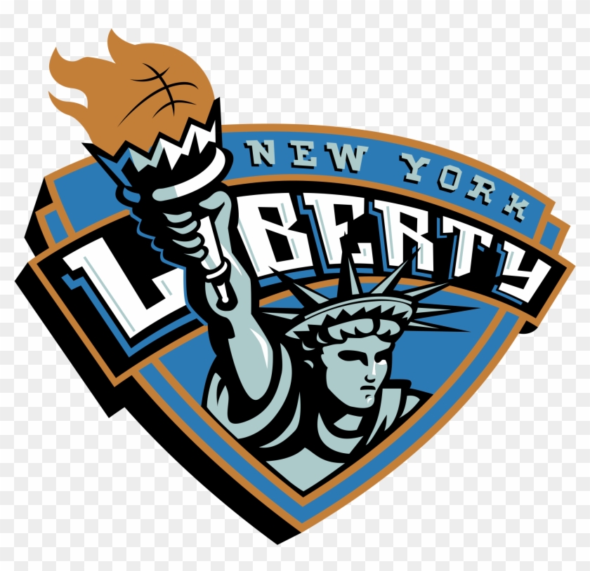 New York Liberty Logo Black And White - New York Liberty Basketball #491675