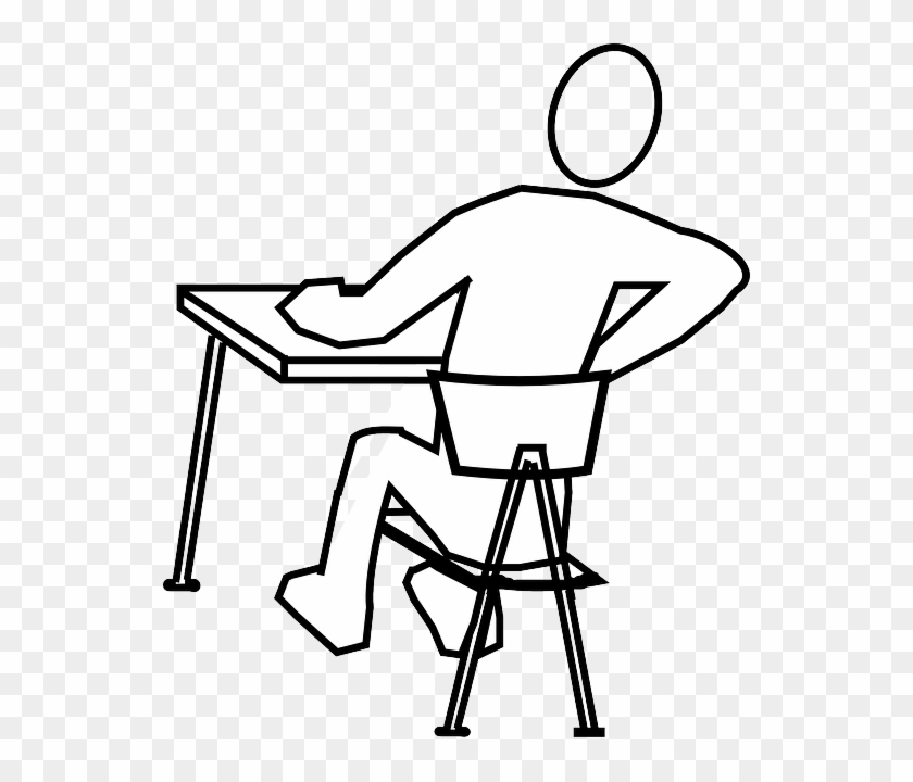 Desk Back Pain Sitting - Draw A Person Sitting #491704