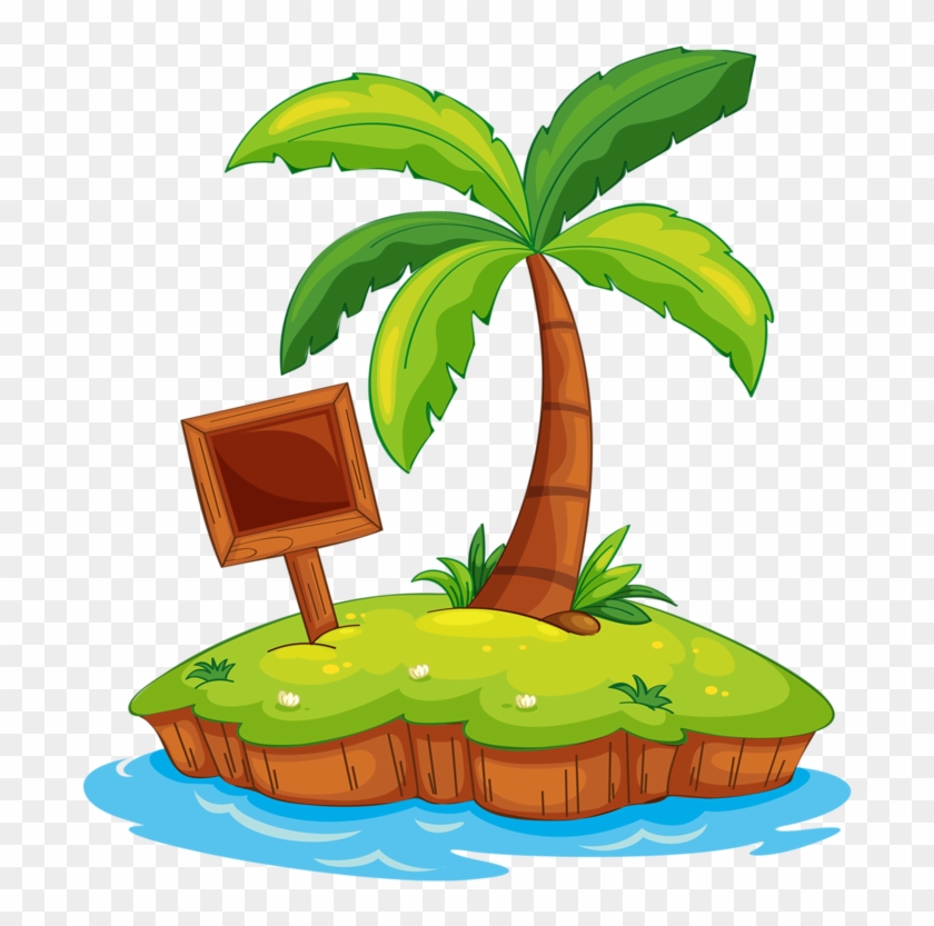 Illustration Of Illustration Of A Tiny Island Vector - Island Cartoon #491715