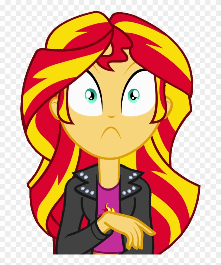 Sunset Didn't Hear That By Dry-b0nes - Mlp Sunset Shimmer Shocked #491746