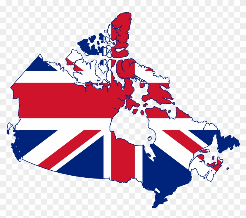 Flag Map Of Canada - United Kingdom Flag Map #491817