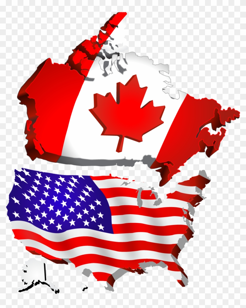 We're Also Proud To Say That While Building Our Solid - Usa Canada Map Png #491827