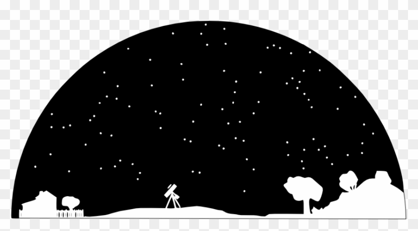 Stars In The Sky Clipart - Universe Clipart Black And White #491925