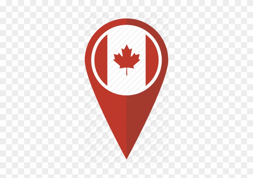 Usa Canada Flag Icon - Canada Flag Png #491981