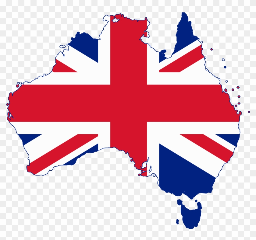 File Flag Map Of Australia United Kingdom Png Wikimedia - Australia And United Kingdom #492005