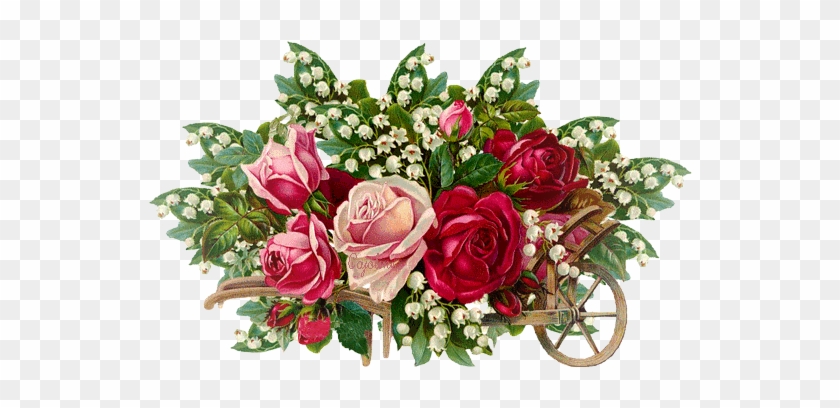 Rose And Lilly Of Valley Cart - Sunday Good Mrng Gif #492047