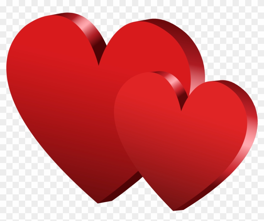 Red Hearts Png Clipart - Clip Art #492073