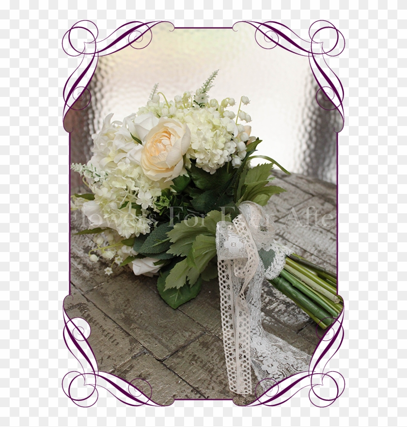 Pretty Feminine Bridal Bouquet Featuring Lily Of The - Melbourne #492074