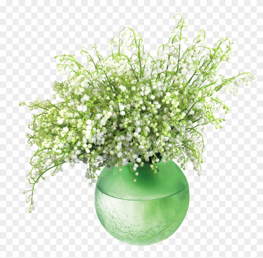 Lily Of The Valley Clipart Transparent - Lily Of The Valley In Vase #492092