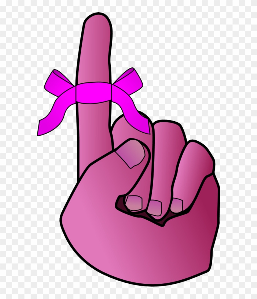 Finger Tied With A Bow Tie - Reminder Clip Art #492123