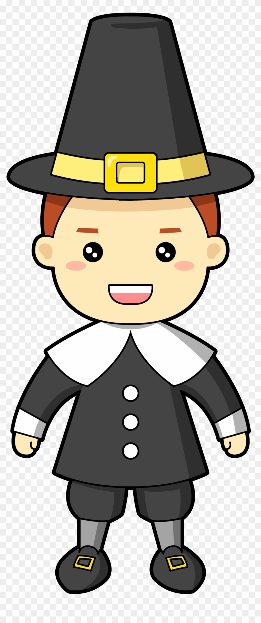 Clip Art Lord Picture Medium Size - Cartoon Pilgrim #492180