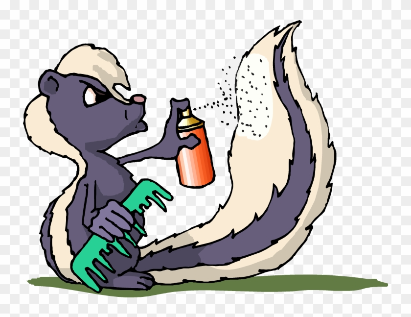 From Clipart - Com - Stinky Skunk Using Deodorant Messenger Bag #492220