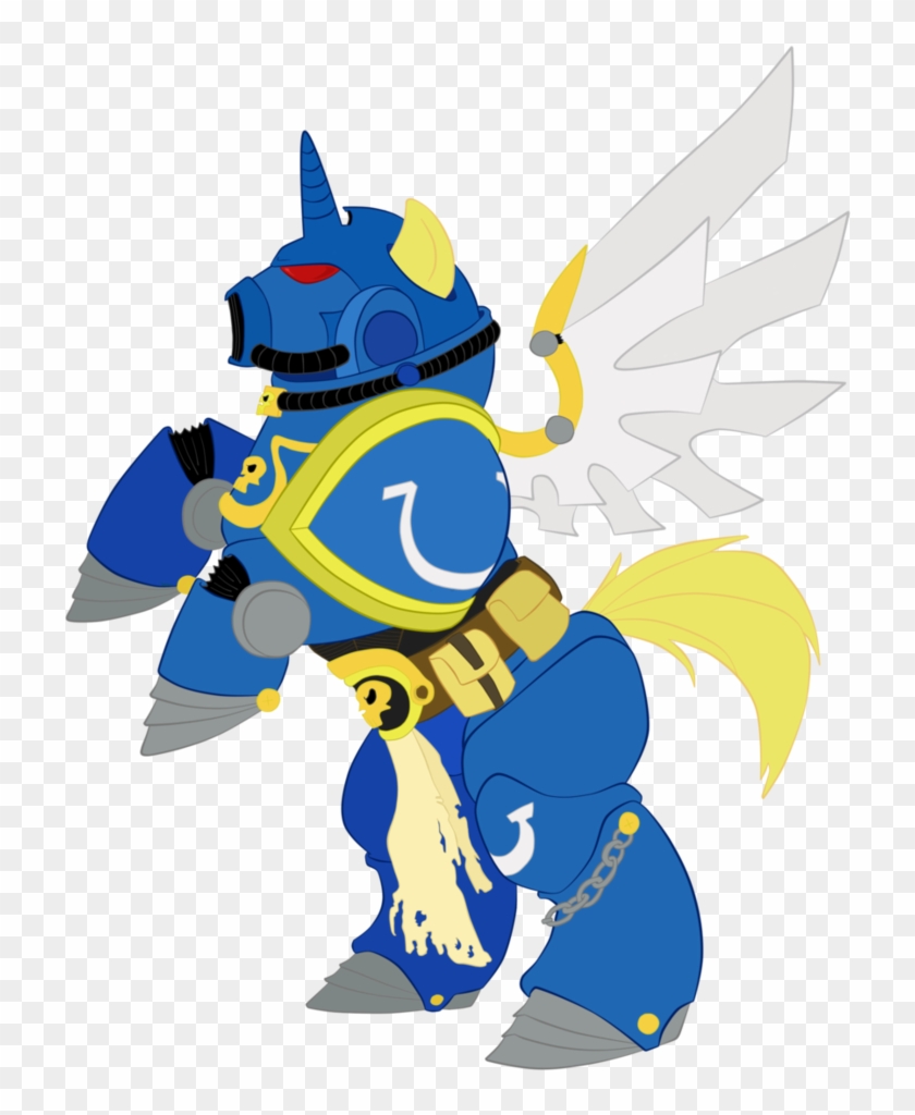 Warhammer Clipart Transparent - My Little Pony Space Marine #492347