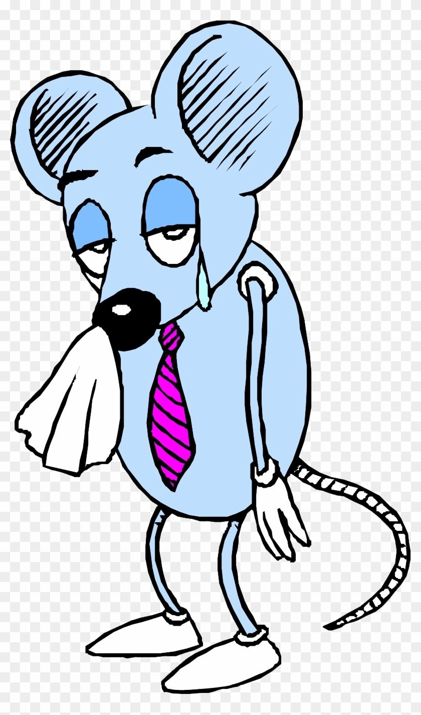 Mouse Rat Sadness Cartoon Clip Art - Mouse Rat Sadness Cartoon Clip Art #492602