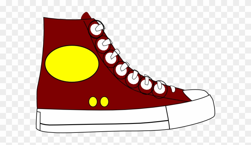 Converse Clipart Yellow - Shoe Laces Clip Art #492449