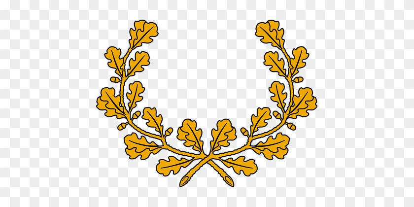 Branch, Leaf, Leafy, Leaves, Oak, Plant - Estonian Coat Of Arms #492471