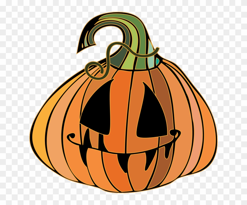 Clip Art Of A Smiling Jack O Lantern Dixie Allan 3ogxlt - Citrouille Orange À Imprimer #492737