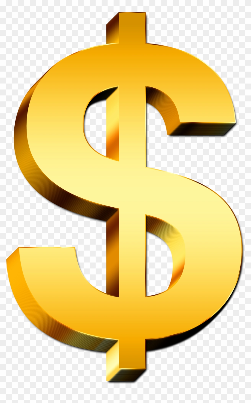 Image - Gold Dollar Sign Png #492785