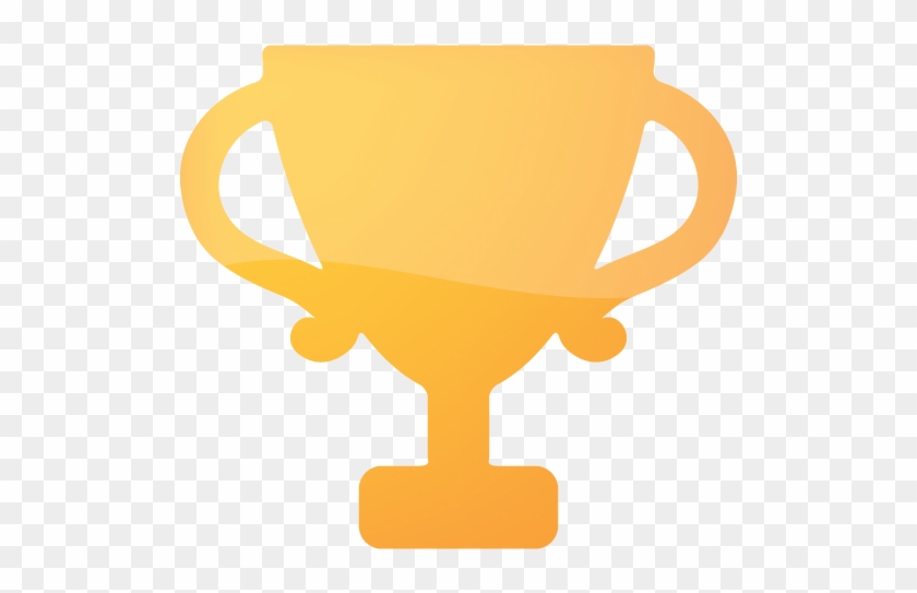 Web 2 Orange 2 Trophy Icon - Blue Trophy Icon Png #492787