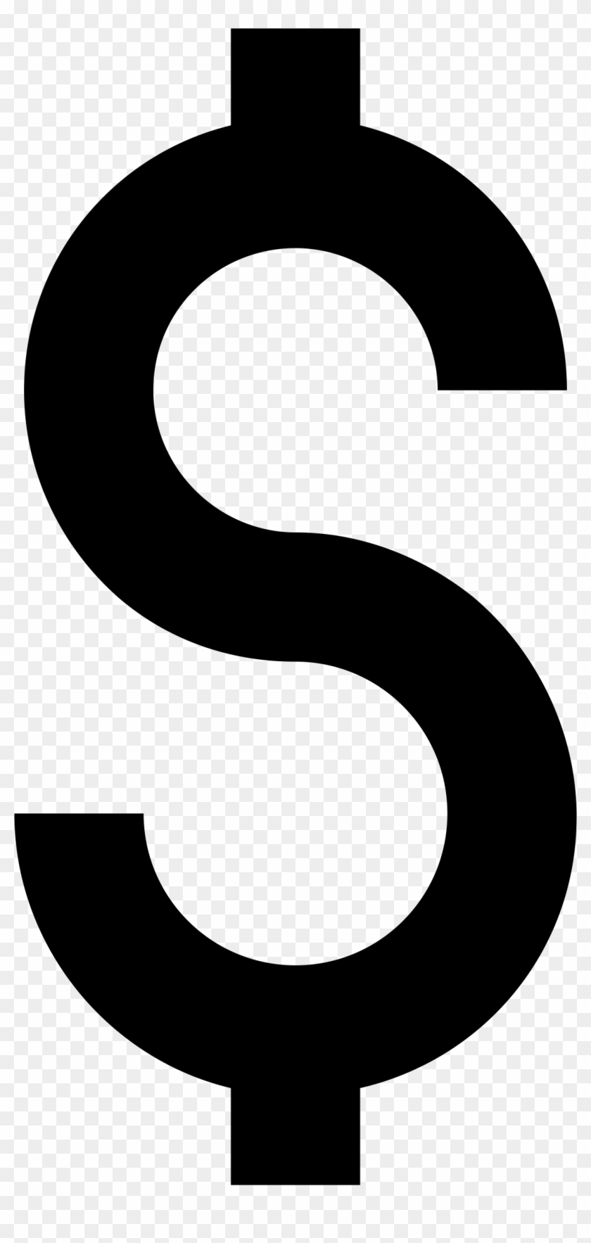 Dollar Sign Sans Serif - Clip Art Dollar Sign #492796