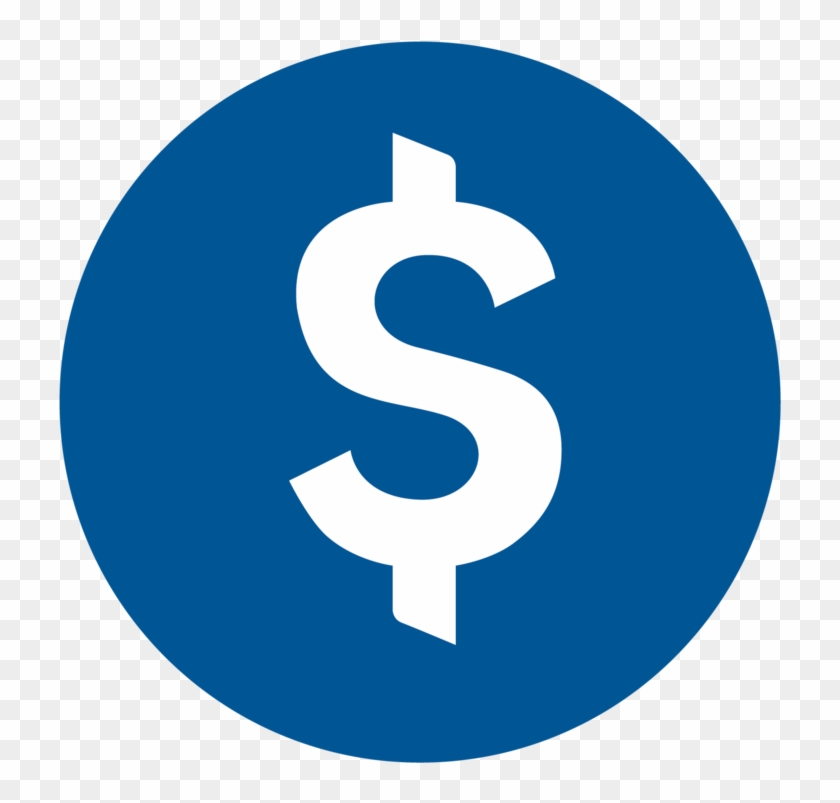 Dollar Sign Icon Blue Png For Kids - Dollar Sign In Circle #492800