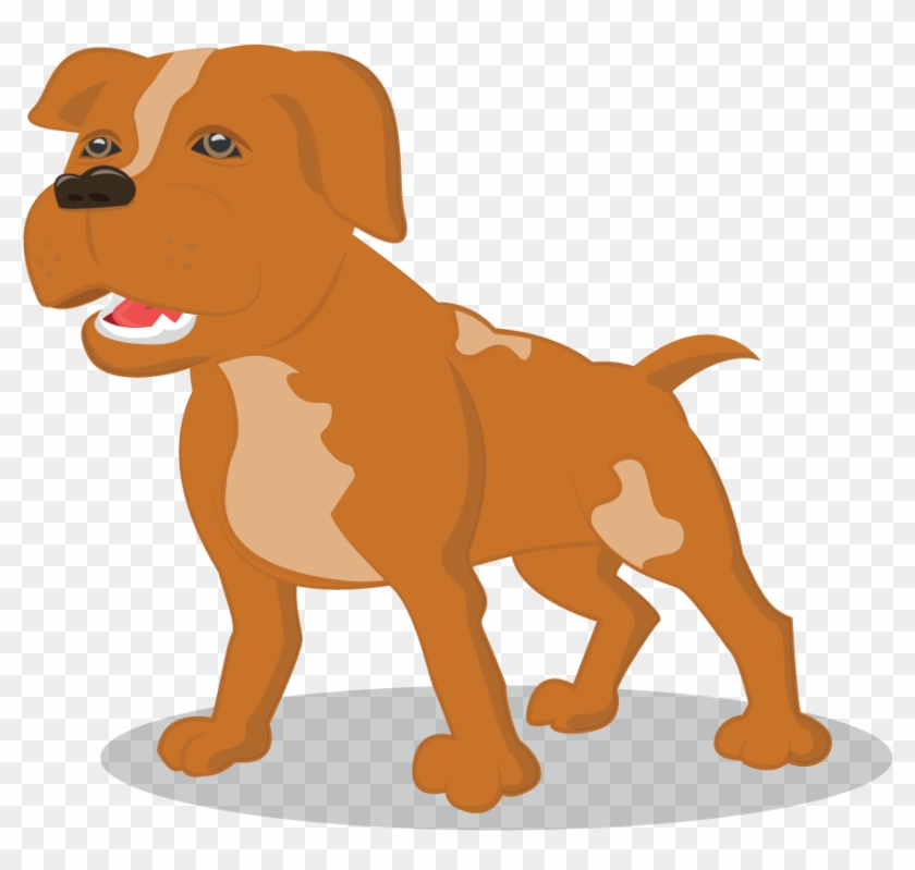 Wikilustrasi Anjing Pitbull Lucu - Anjing Kartun #492822