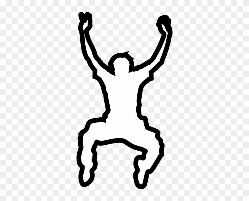 Outline Of A Person Jumping #492889