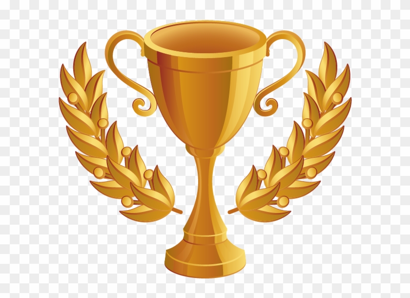 Trophy Euclidean Vector Shutterstock - Gold Trophy Icon Png #492940