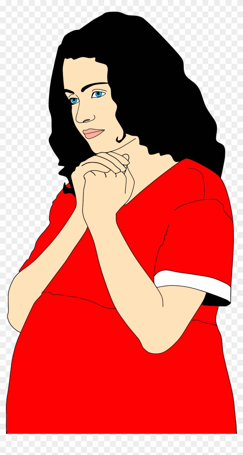 Pregnancy Woman Silhouette Clip Art - Pregnancy Woman Silhouette Clip Art #493047