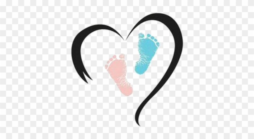 Pregnancy And Infant Loss Awareness Month Is October - Blue And Pink Baby Footprints #493150