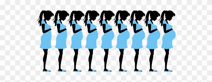 Body Of An Expectant Mother Remains Ignorant Of The - Pregnant Woman Silhouette Clip Art #493195