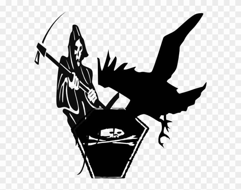 Raven Clip Art - Raven Silhouette #493214